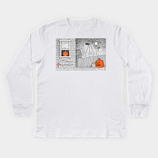 Tripod Trick-or-Treat Kids Long Sleeve T-Shirt